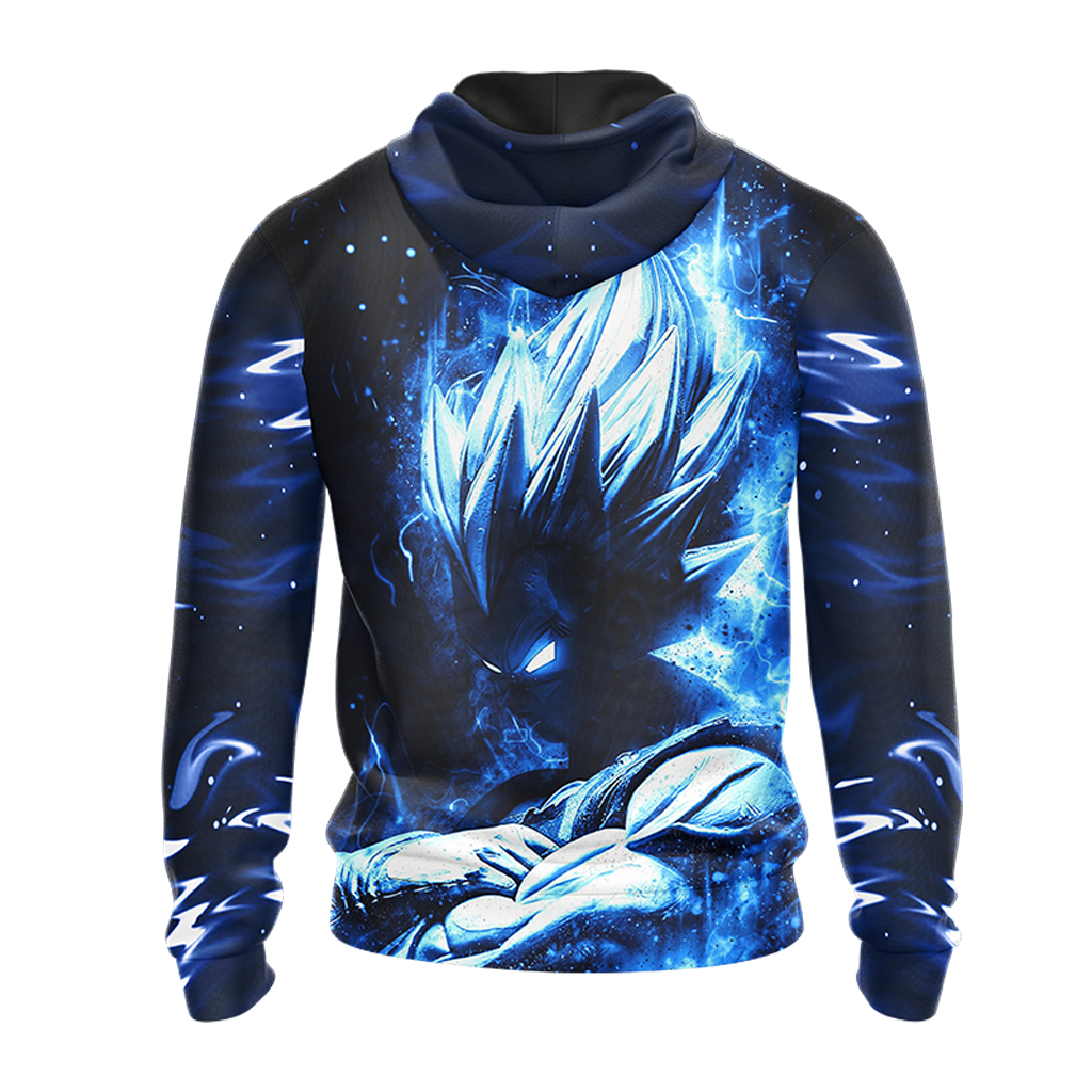 Dragon Ball Vegeta Unisex 3D T-shirt Zip Hoodie