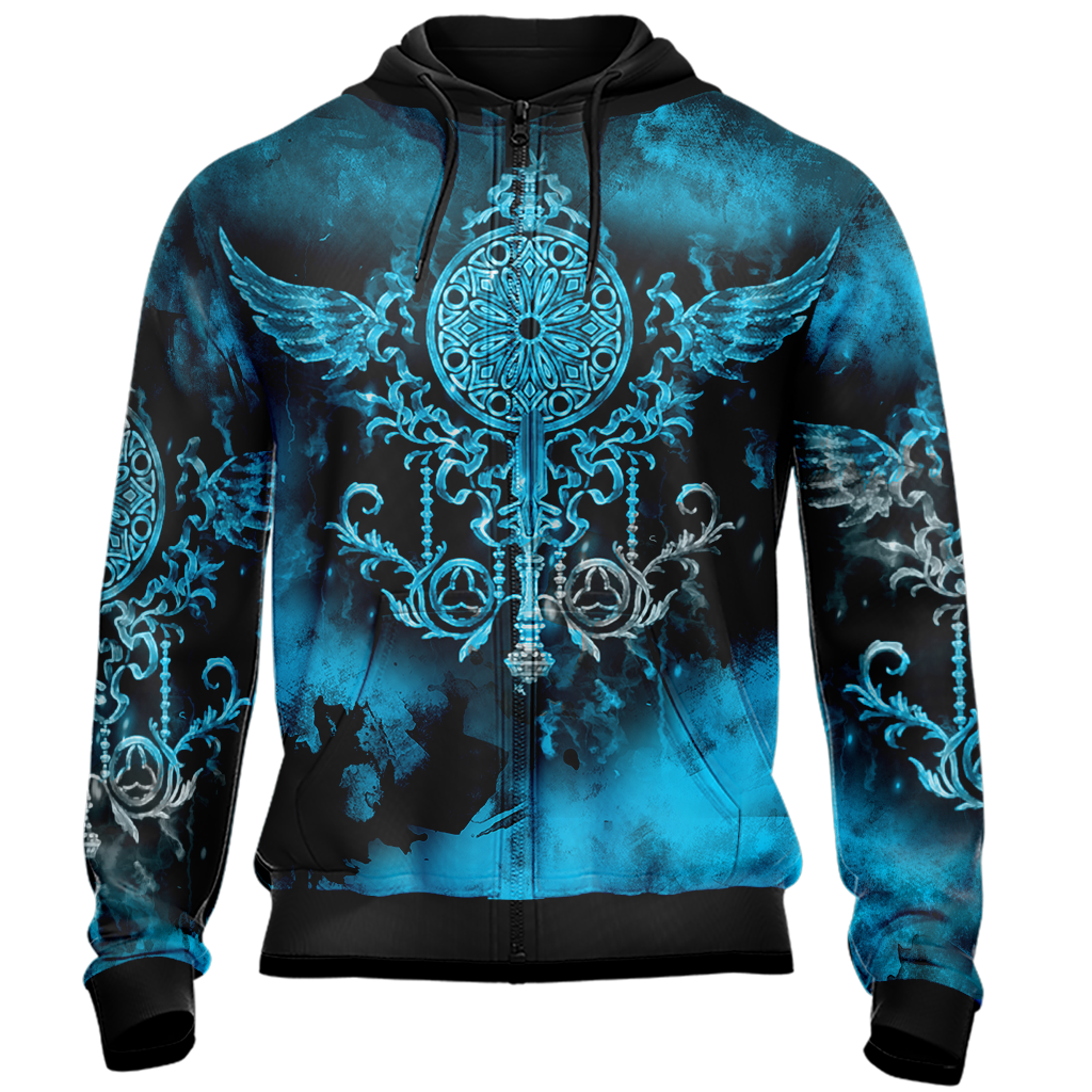 Final Fantasy XIV - Neon Class Emblem Unisex 3D T-shirt