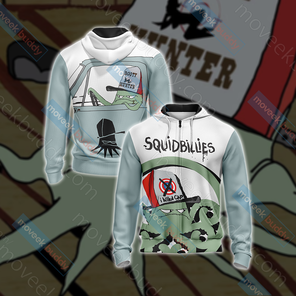 Squidbillies Unisex 3D T-shirt Zip Hoodie XS