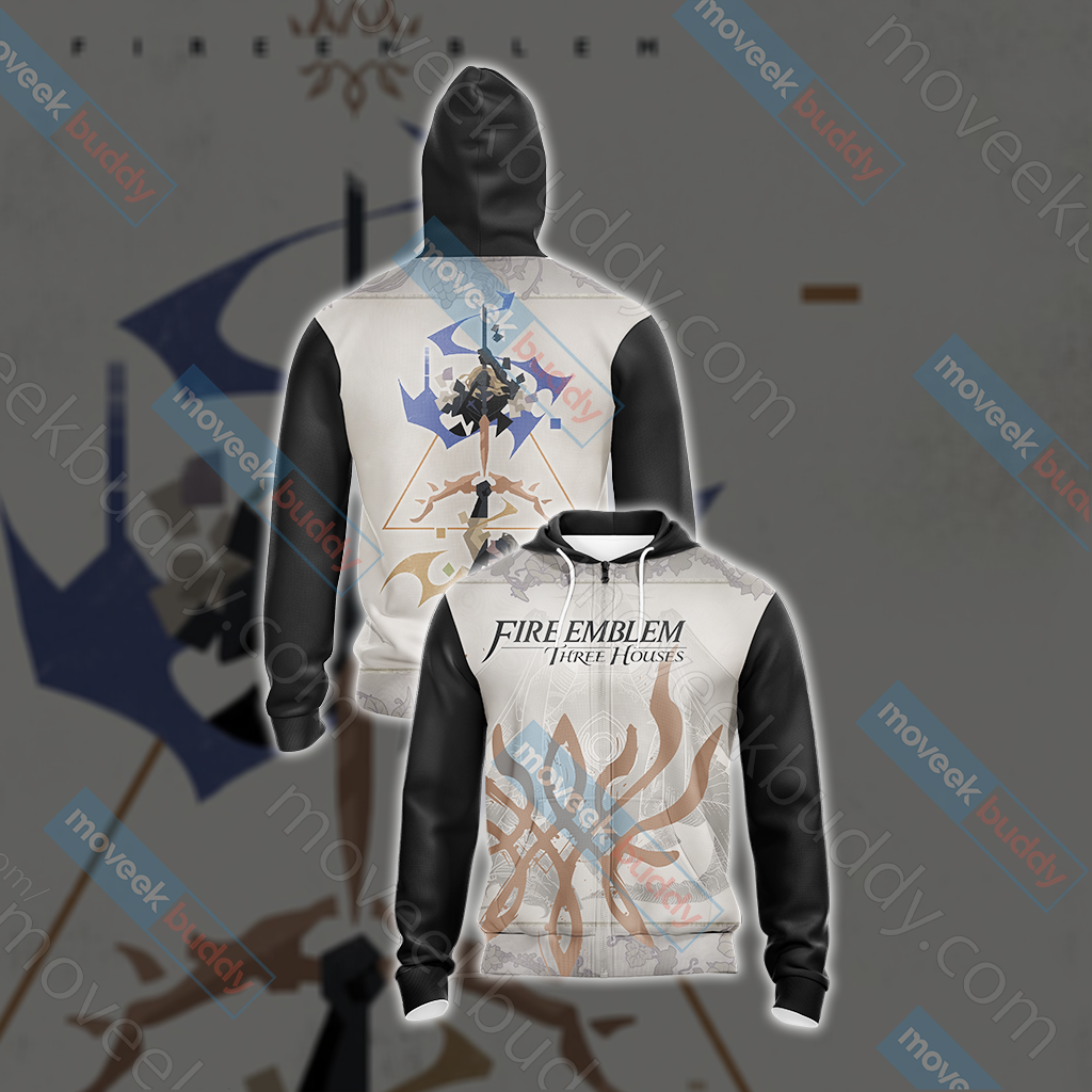 Fire Emblem 3 Houses - Till Death Unisex 3D T-shirt Zip Hoodie XS