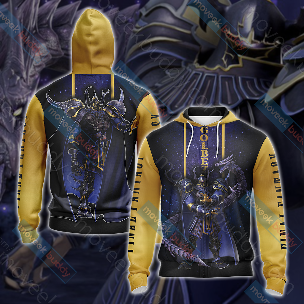 Final Fantasy IV - Golbez Unisex 3D T-shirt Zip Hoodie XS