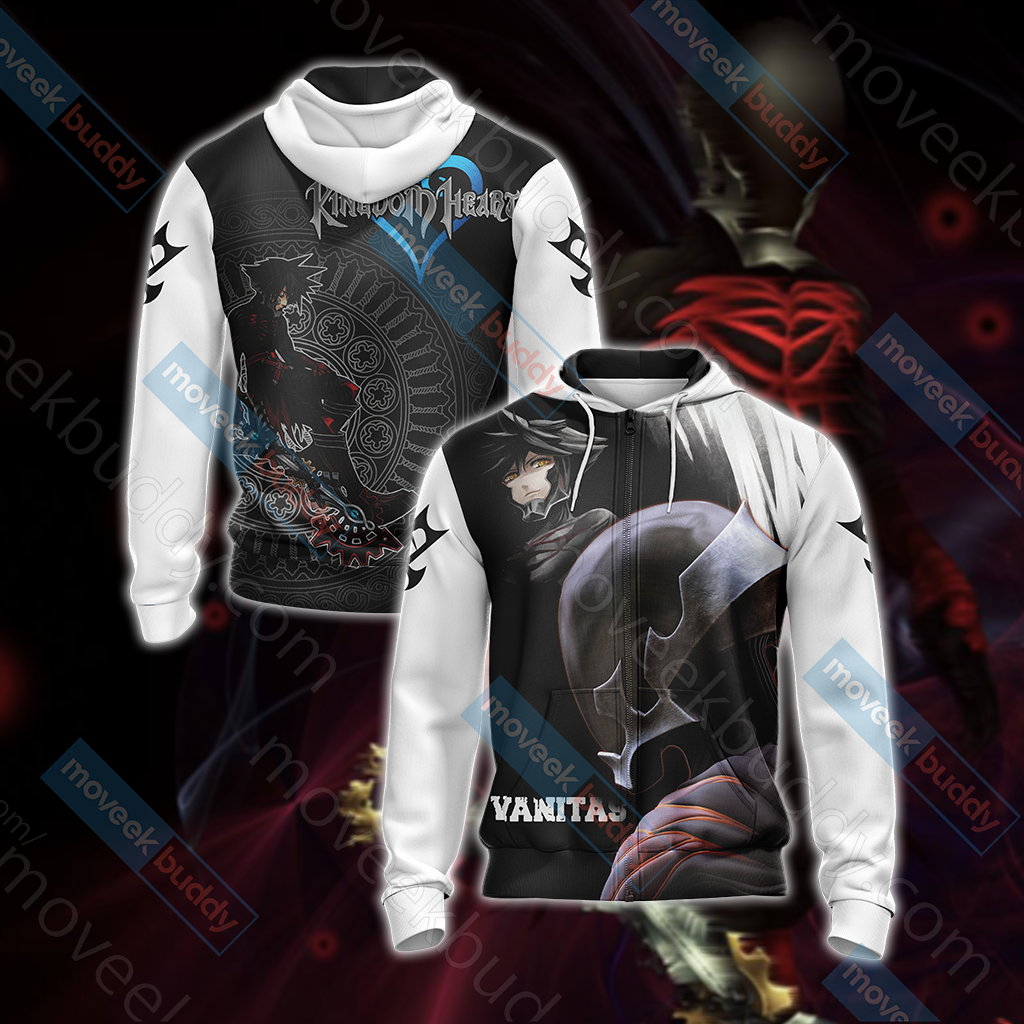 Kingdom Hearts - Vanitas Unisex 3D T-shirt Zip Hoodie XS