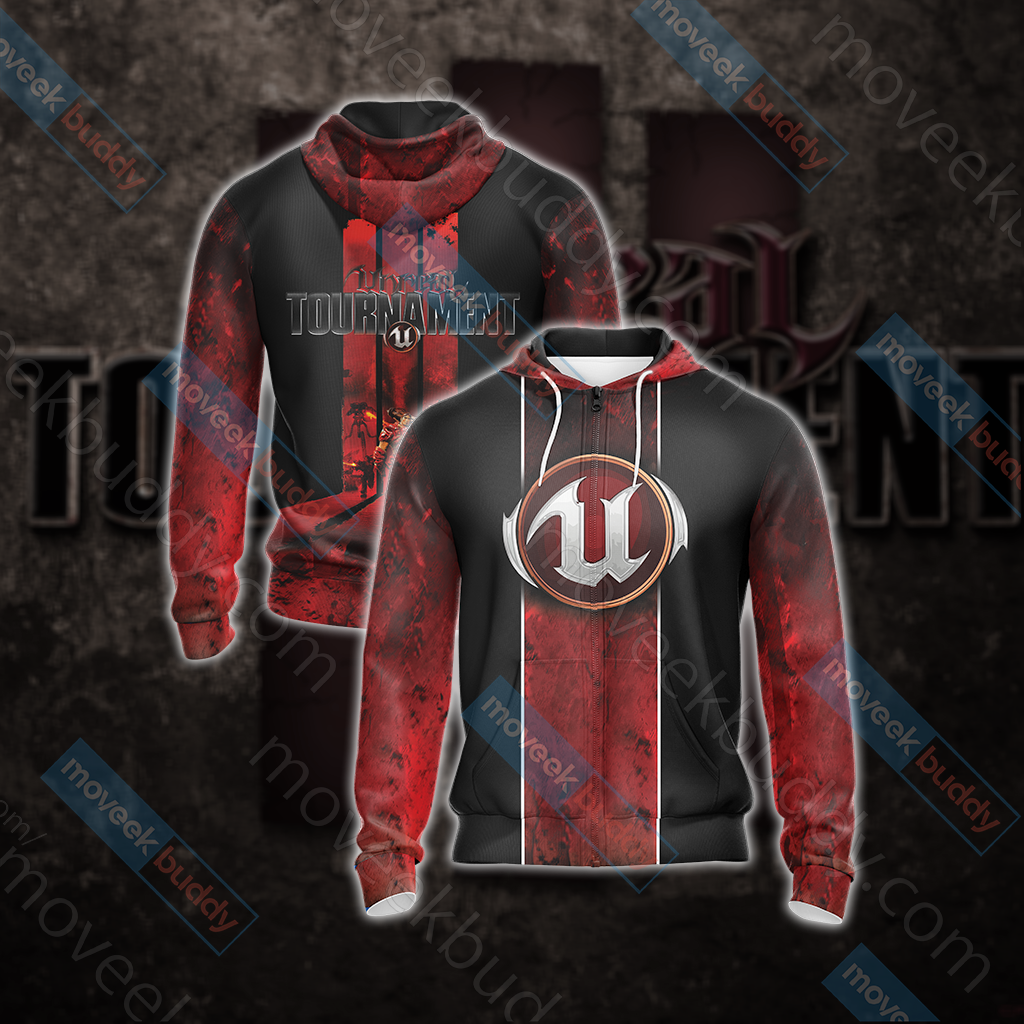 Unreal Tournament 3D T-shirt Zip Hoodie XS