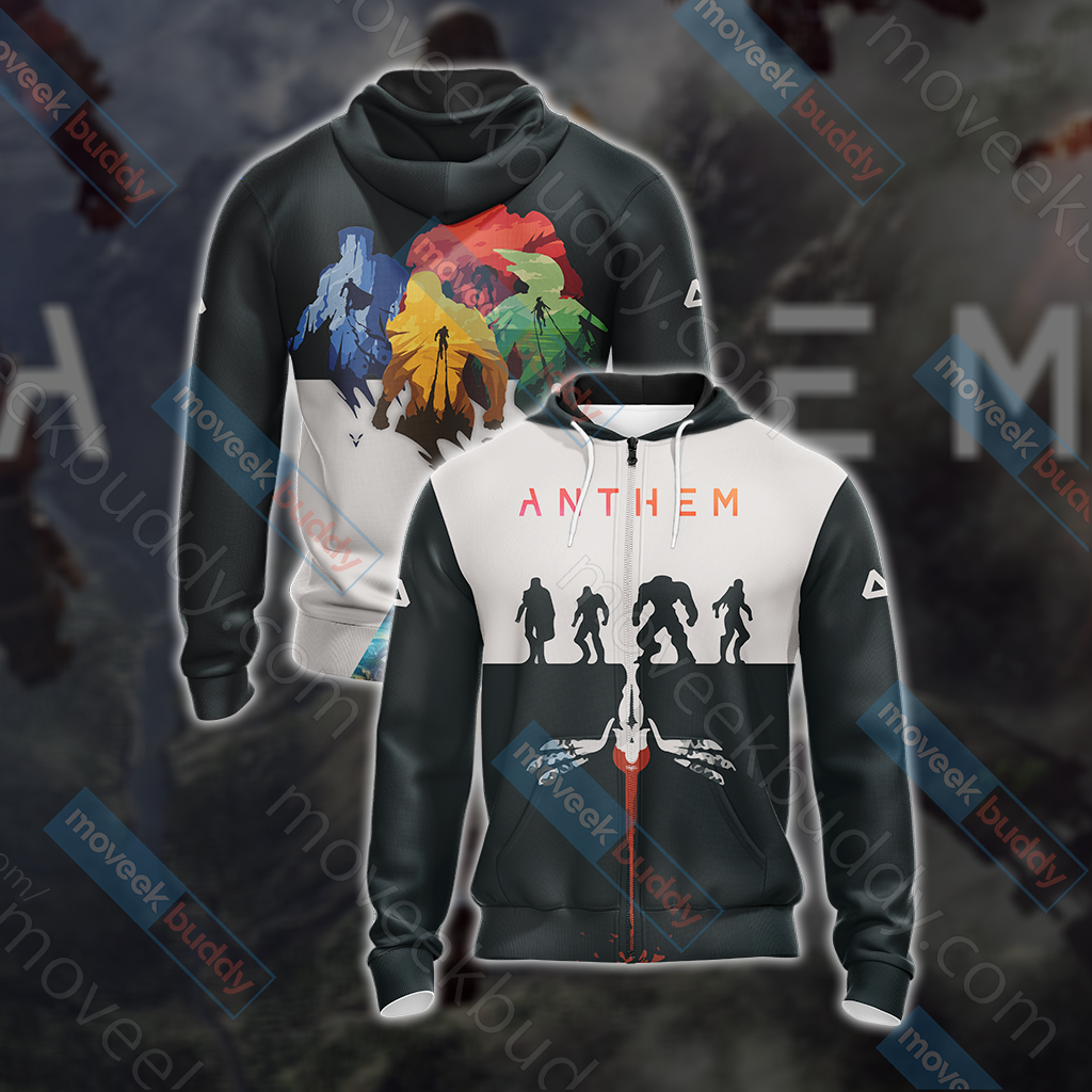 Anthem Game Unisex 3D T-shirt Zip Hoodie XS