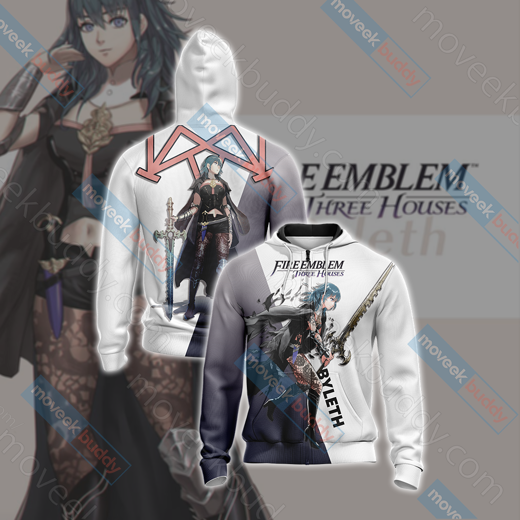 Fire Emblem: Three Houses - Female Byleth Unisex 3D T-shirt Zip Hoodie XS