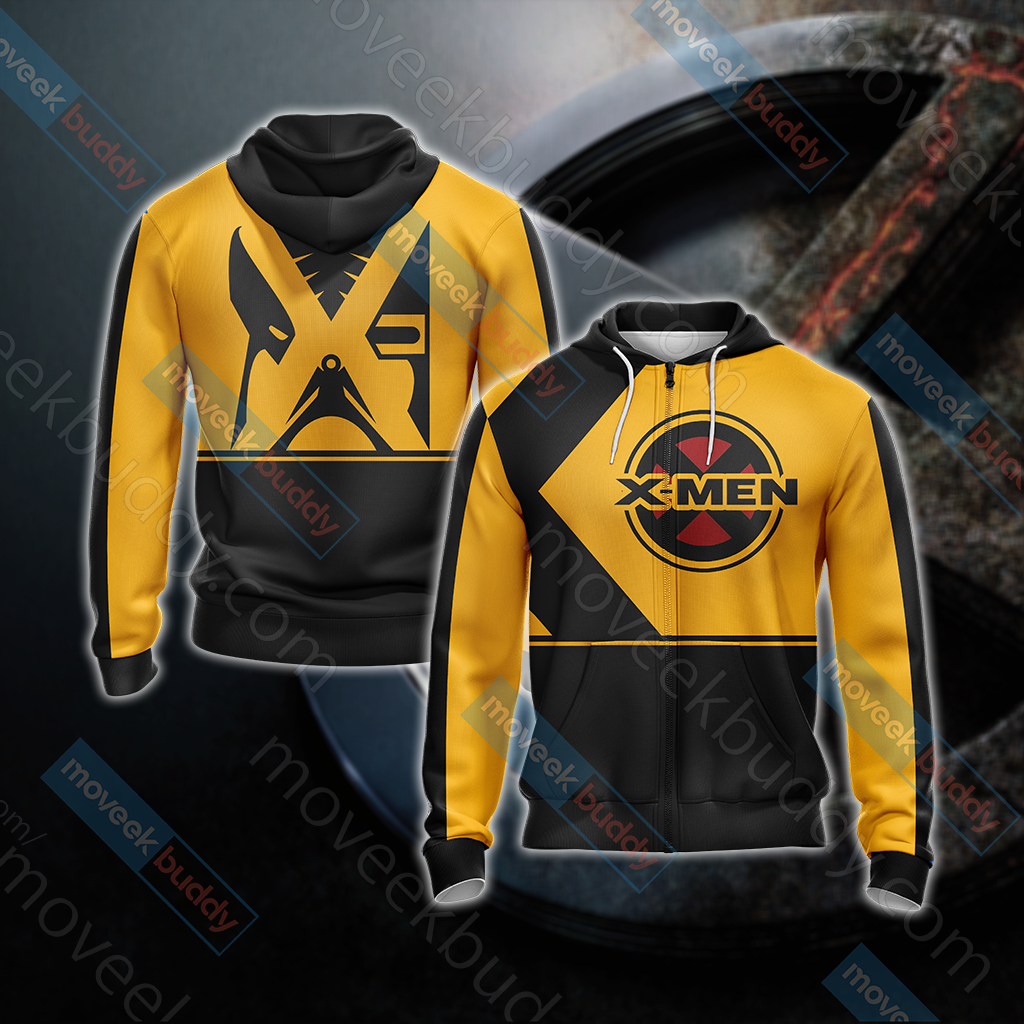 X-men Unisex 3D T-shirt Zip Hoodie XS