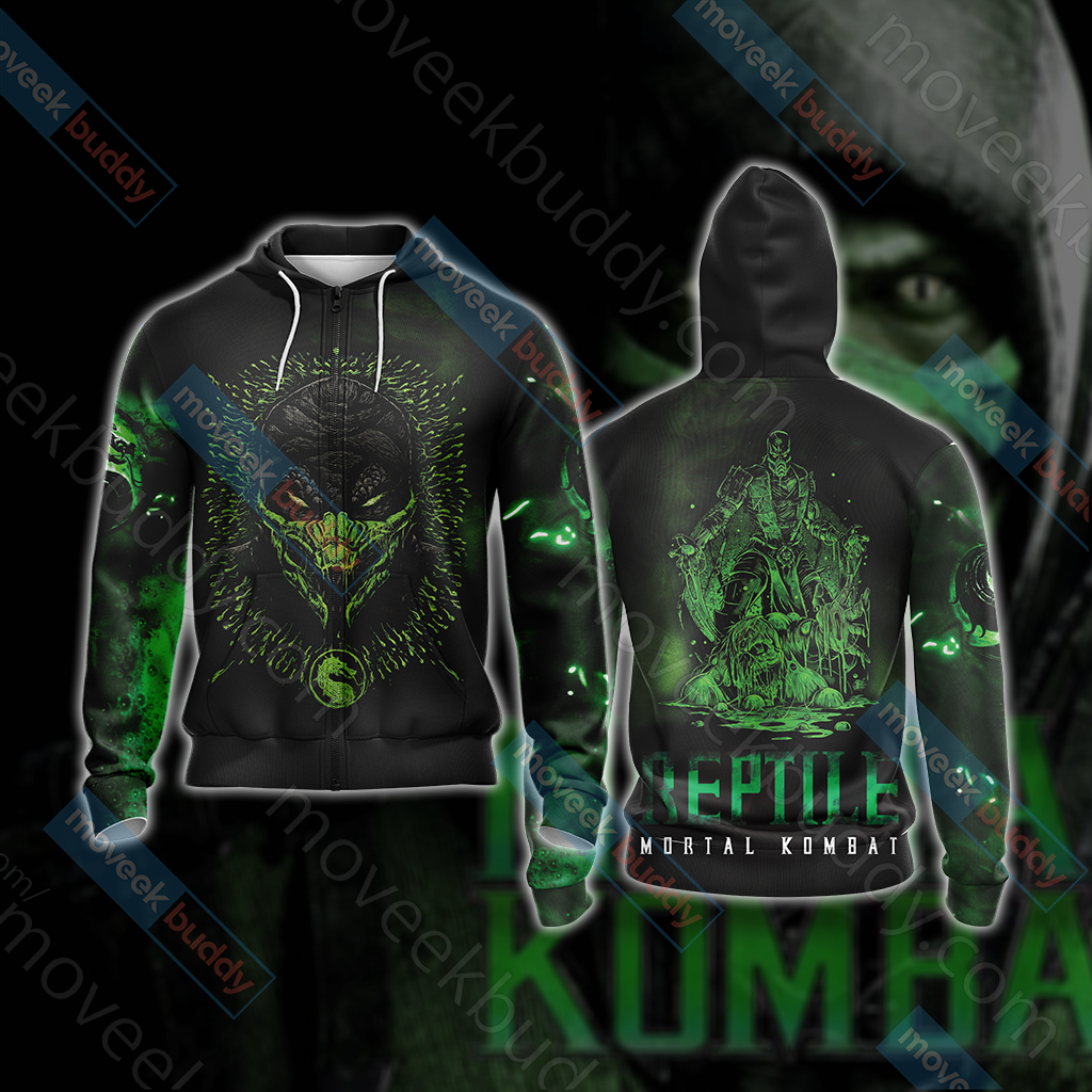 Mortal kombat - REPTILE Unisex 3D T-shirt Zip Hoodie S