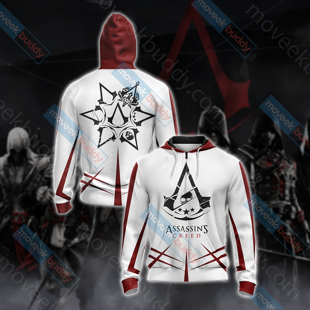 Assassin's Creed New Collection Unisex 3D T-shirt Zip Hoodie XS