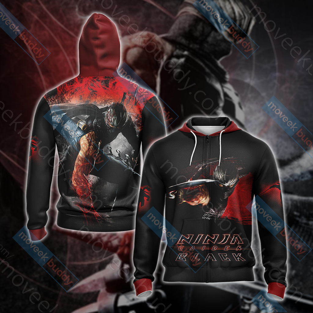 Ninja Gaiden Unisex 3D T-shirt Zip Hoodie XS