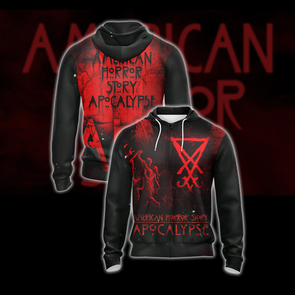 American Horror Story Apocalypse Unisex 3D T-shirt Zip Hoodie XS