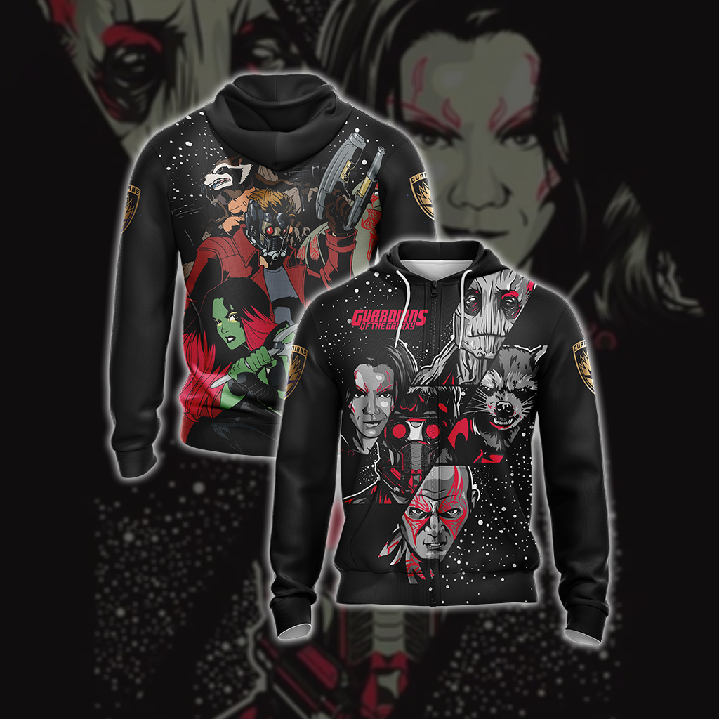 Guardians Of The Galaxy Unisex 3D T-shirt Zip Hoodie XS