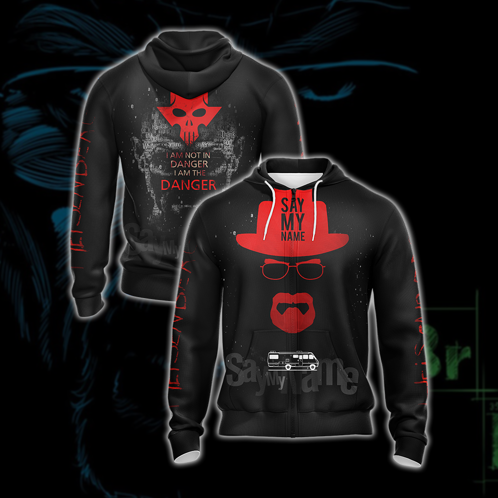 Breaking Bad Say My Name (TV Series) Unisex 3D T-shirt Zip Hoodie XS
