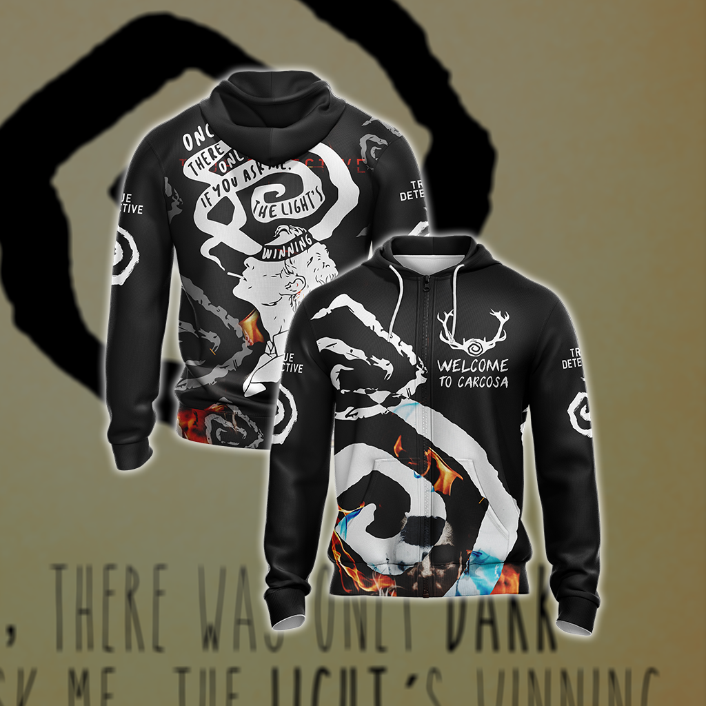True Detective (tv series) - Spiral Symbol Unisex 3D T-shirt Zip Hoodie XS