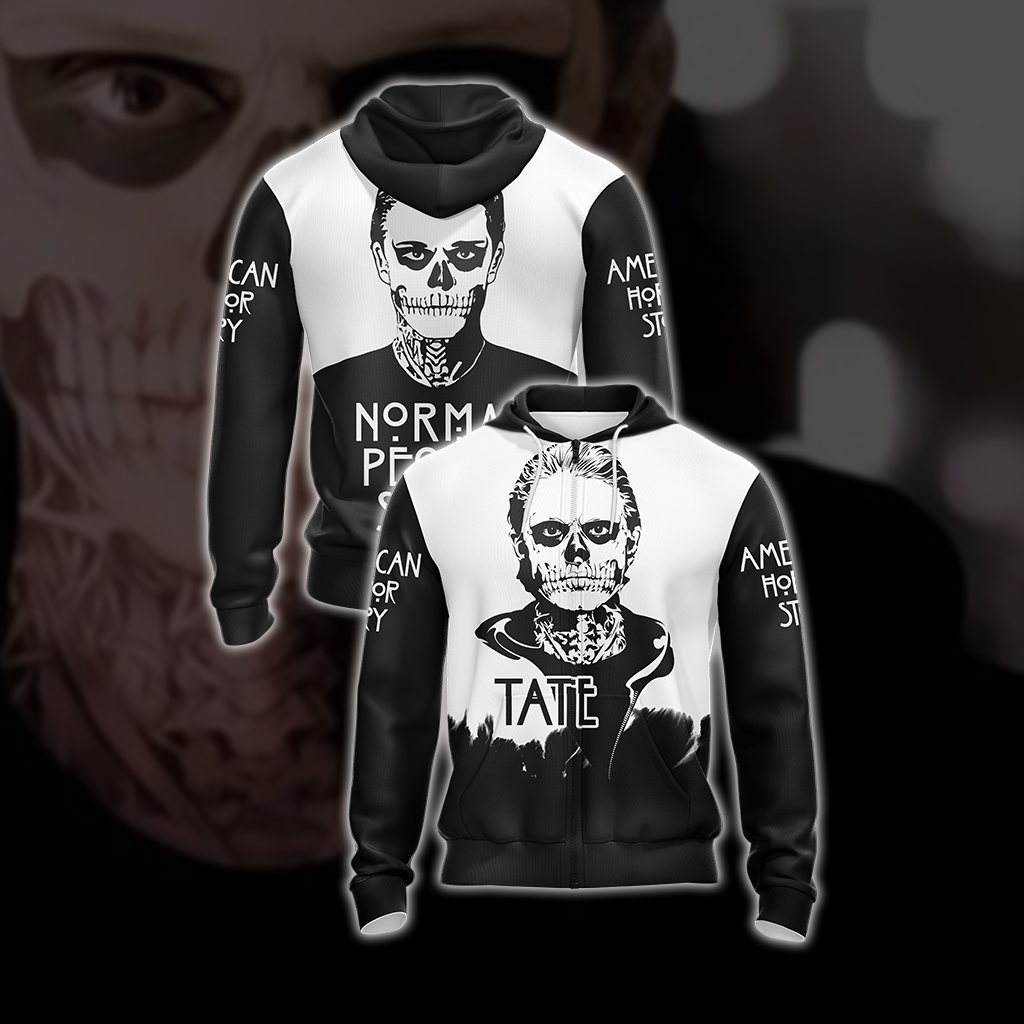 American Horror Story - Tate Langdon Unisex 3D T-shirt Zip Hoodie XS
