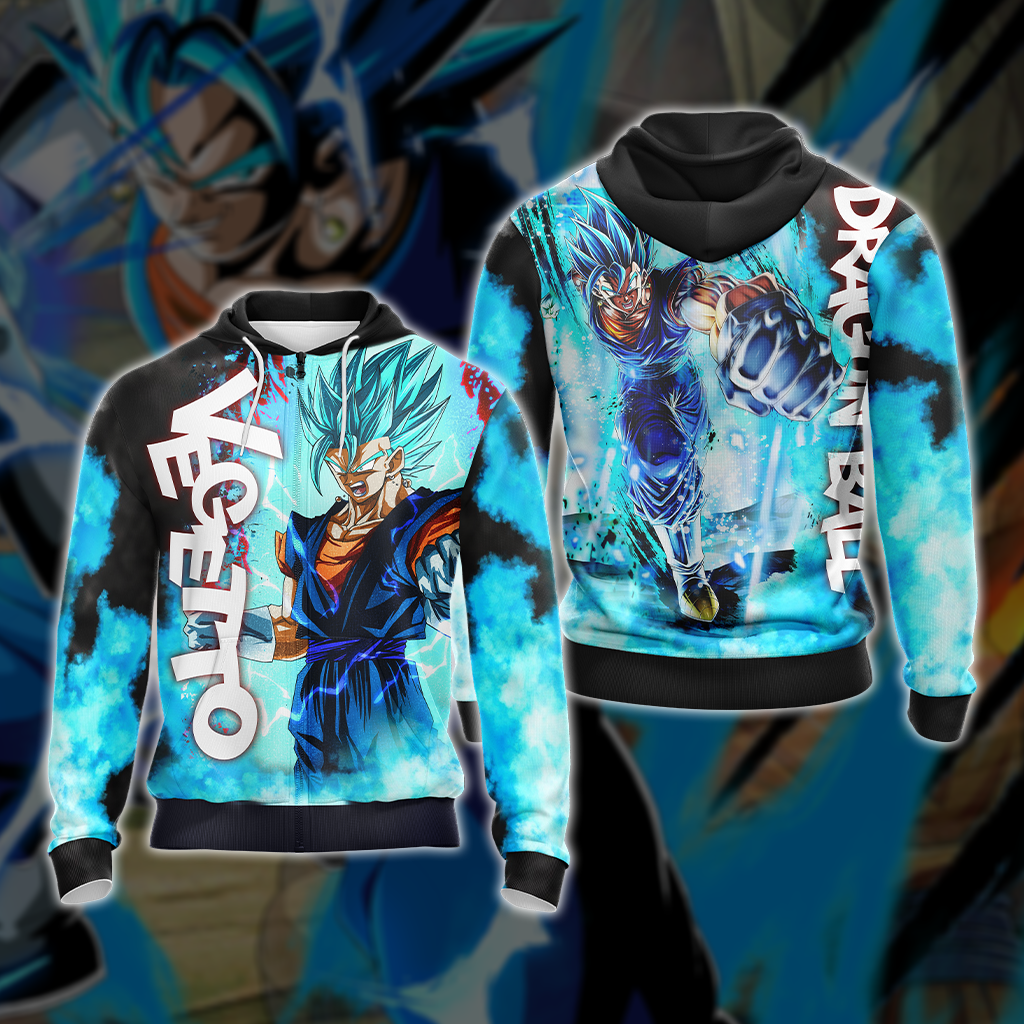 Dragon Ball Vegetto Unisex 3D T-shirt Zip Hoodie Pullover Hoodie Zip Hoodie S