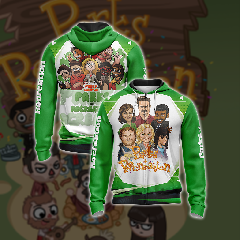 Parks and Recreation Unisex 3D T-shirt Zip Hoodie XS