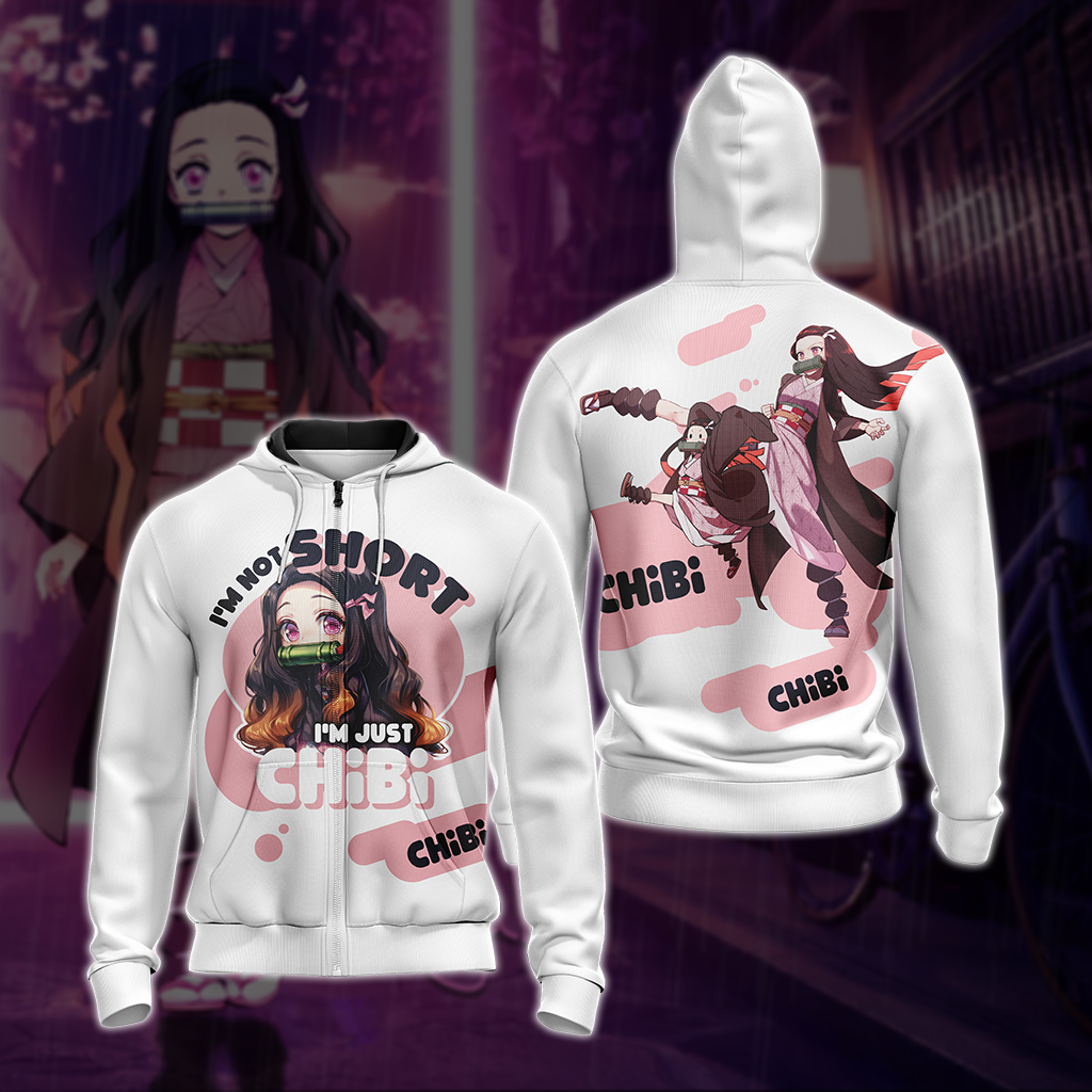 I'm not short I'm just Chibi T-shirt Zip Hoodie Pullover Hoodie Zip Hoodie S