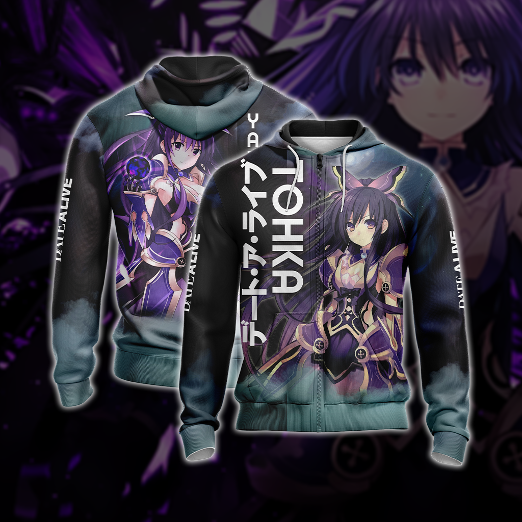 Date A Live - Tohka Yatogami 3D T-shirt Zip Hoodie XS