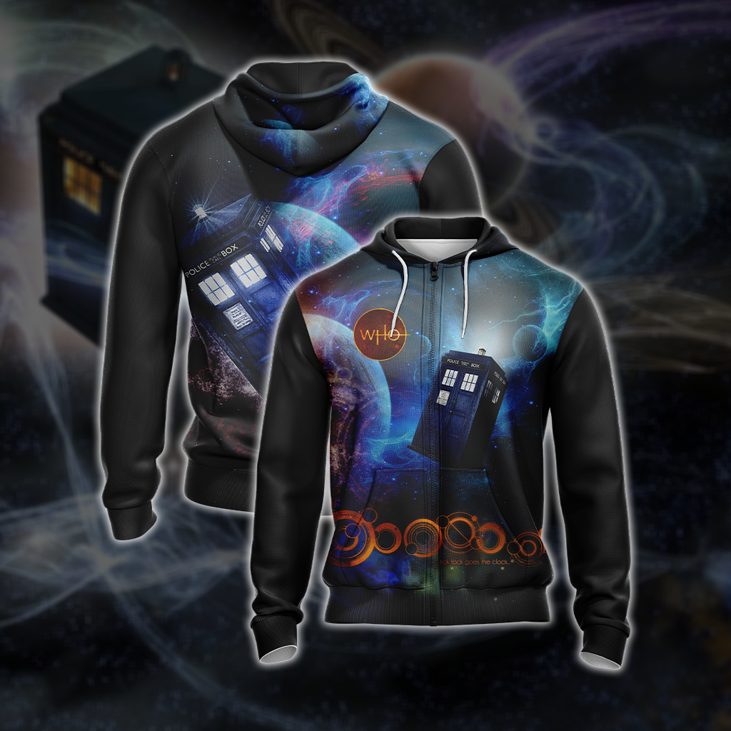 Doctor Who New Unisex 3D T-shirt Zip Hoodie XS