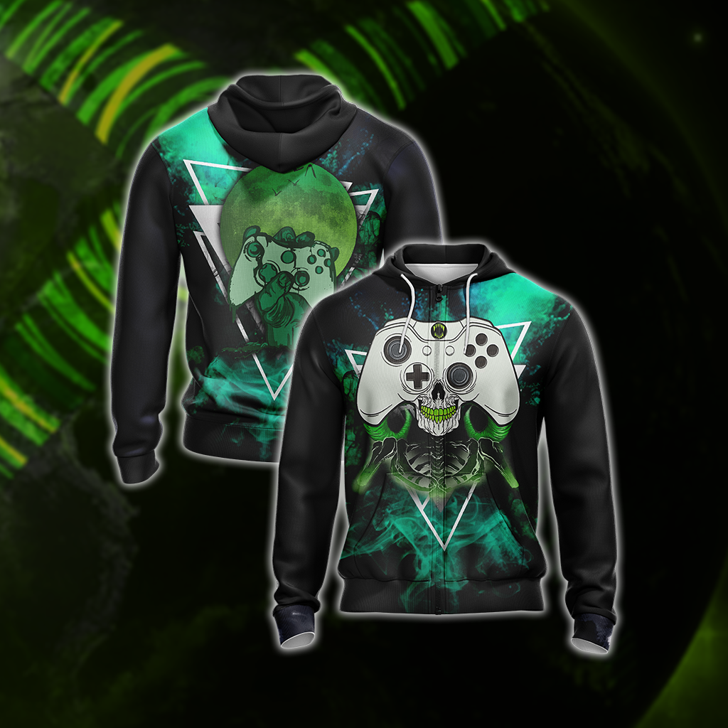 XBOX Player Unisex 3D T-shirt Zip Hoodie XS