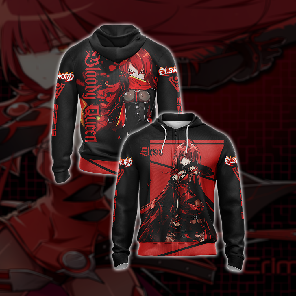 Elsword Elesis Unisex 3D T-shirt Zip Hoodie XS