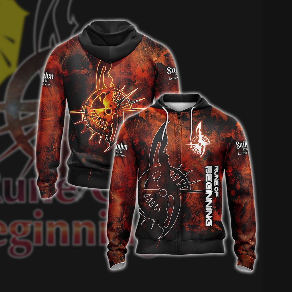 Suikoden 2 - Rune of Beginning Unisex 3D T-shirt Zip Hoodie XS