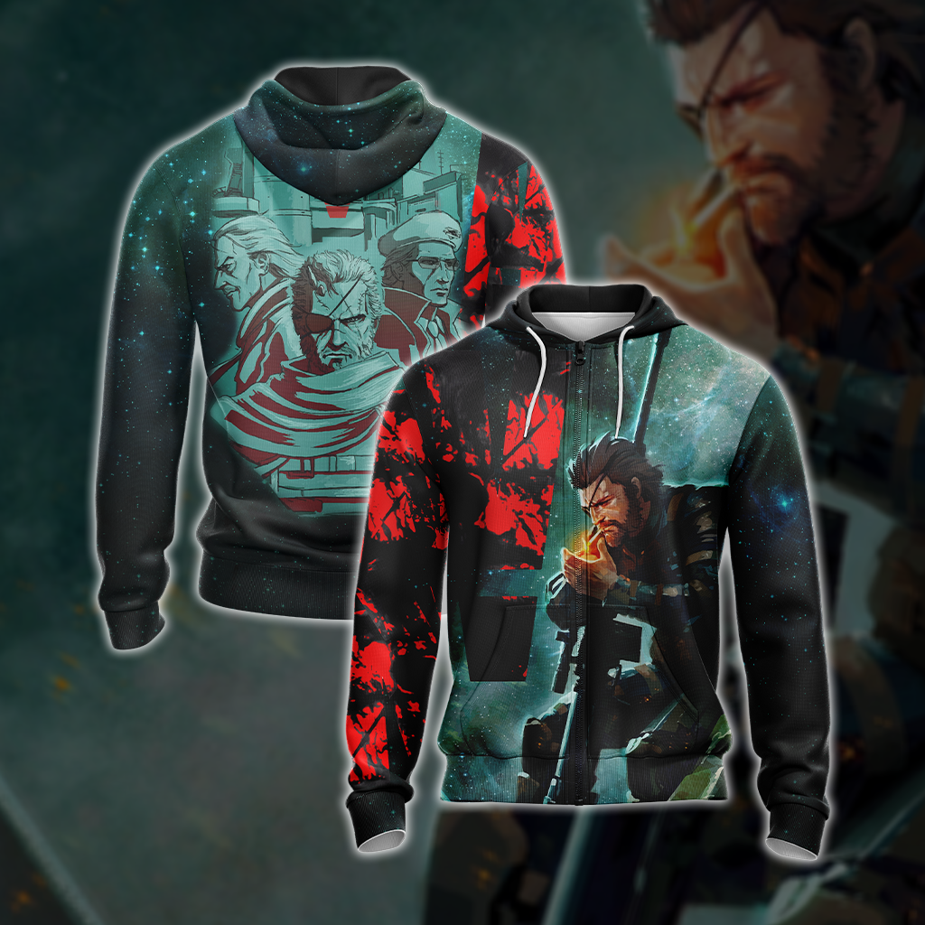 Metal Gear Solid New Collection Unisex 3D T-shirt Zip Hoodie XS