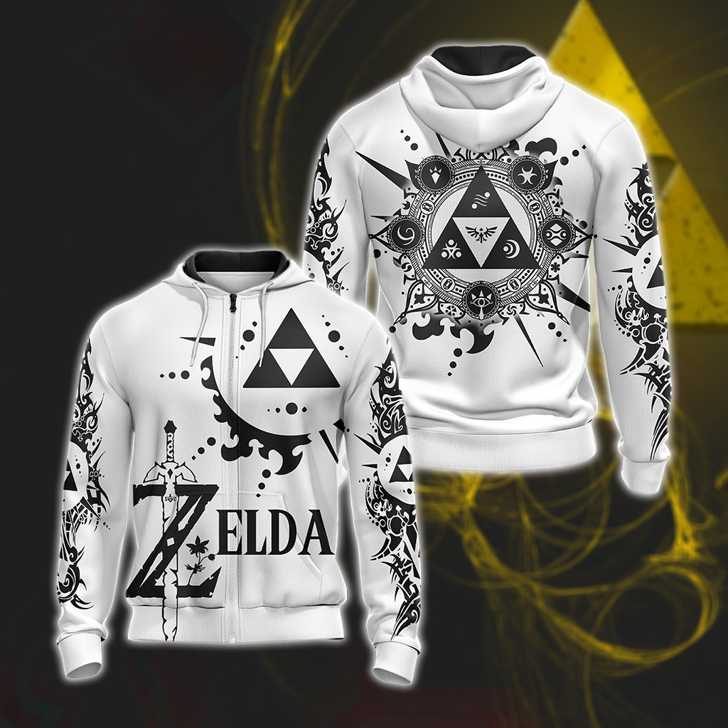 The Legend Of Zelda T-shirt Zip Hoodie Pullover Hoodie Zip Hoodie S