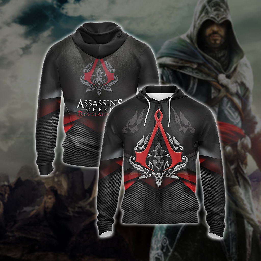 Assassin's Creed Revelations Unisex 3D T-shirt Zip Hoodie XS