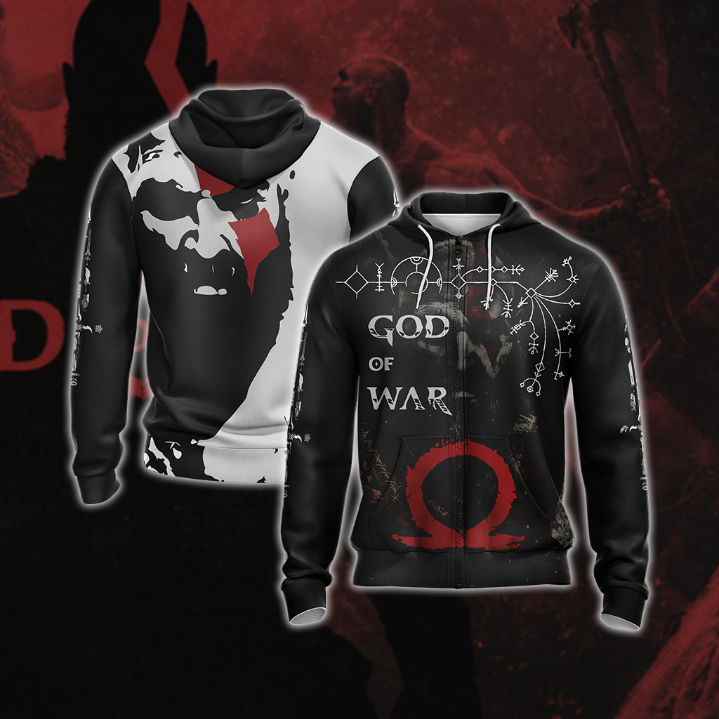 God Of War Leviathan Axe New Style Unisex 3D T-shirt Zip Hoodie XS