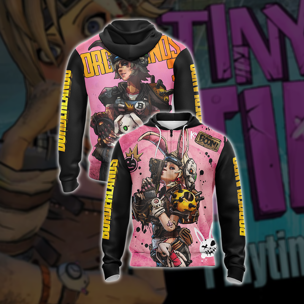 Borderlands 3 - Tina Boom Unisex 3D T-shirt Zip Hoodie XS