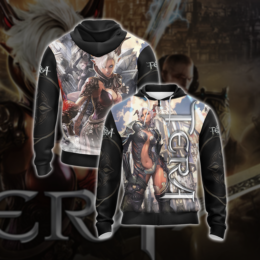 Tera New Unisex 3D T-shirt Zip Hoodie XS
