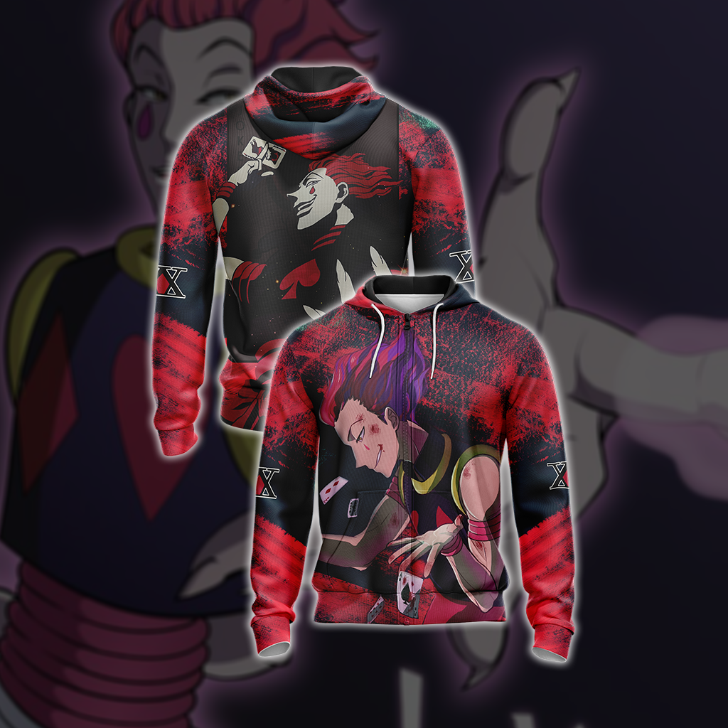 Hunter x Hunter - Hiskoka Bungee Gum Unisex 3D T-shirt Zip Hoodie XS