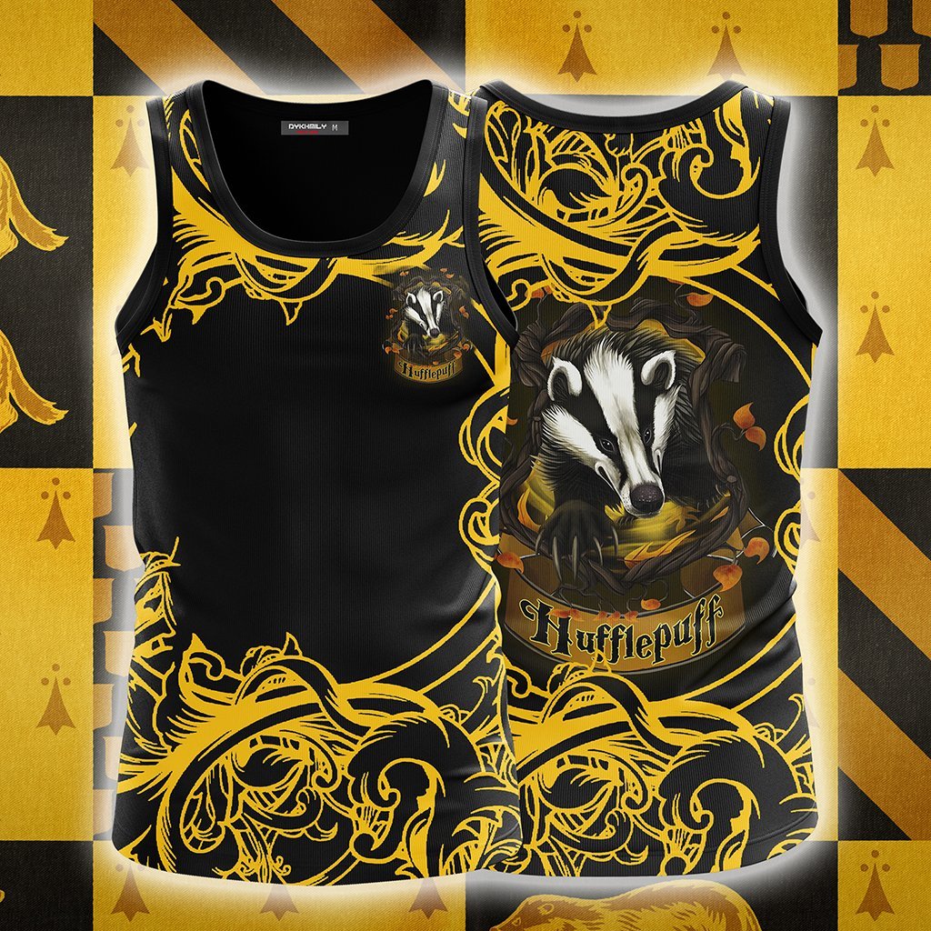 Loyal Like A Hufflepuff Harry Potter Unisex 3D T-shirt Tank Top S 