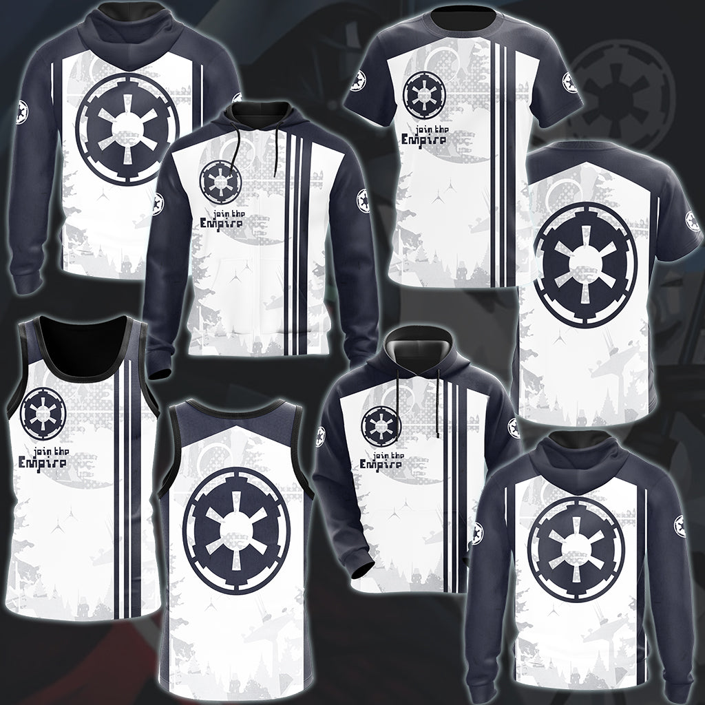 Star Wars Galactic Empire 'Join The Empire' Video Game All Over Printed T-shirt Tank Top Zip Hoodie Pullover Hoodie Hawaiian Shirt Beach Shorts Joggers