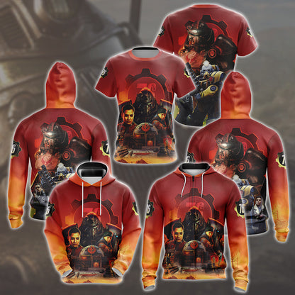 Fallout 76 Video Game All Over Printed T-shirt Tank Top Zip Hoodie Pullover Hoodie Hawaiian Shirt Beach Shorts Joggers