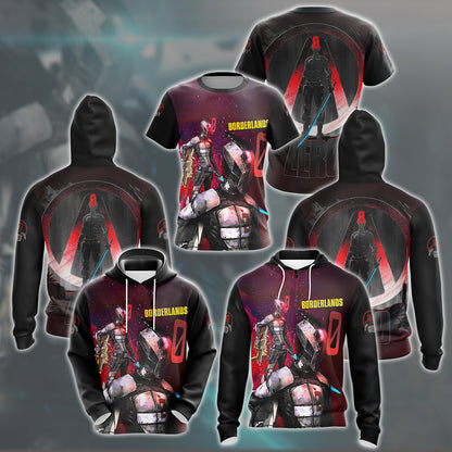Borderlands Zero Video Game All Over Printed T-shirt Tank Top Zip Hoodie Pullover Hoodie Hawaiian Shirt Beach Shorts Joggers