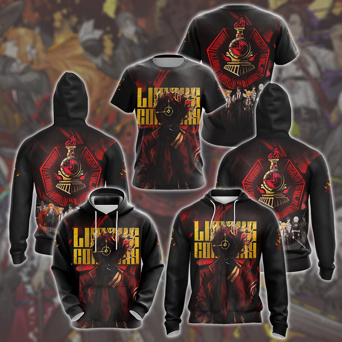 Limbus Company Video Game All Over Printed T-shirt Tank Top Zip Hoodie Pullover Hoodie Hawaiian Shirt Beach Shorts Joggers