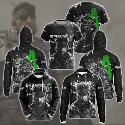 Metal Gear Solid: Snake Eater Video Game All Over Printed T-shirt Tank Top Zip Hoodie Pullover Hoodie Hawaiian Shirt Beach Shorts Joggers
