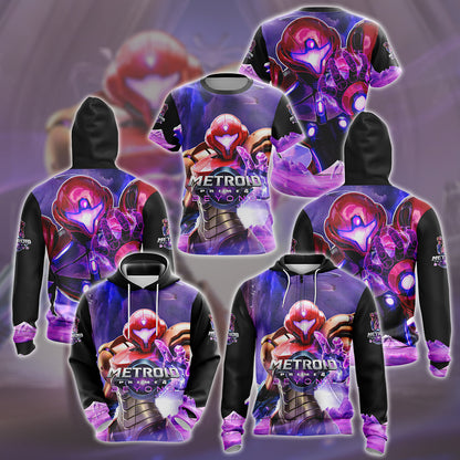 Metroid Prime 4: Beyond Video Game All Over Printed T-shirt Tank Top Zip Hoodie Pullover Hoodie Hawaiian Shirt Beach Shorts Joggers