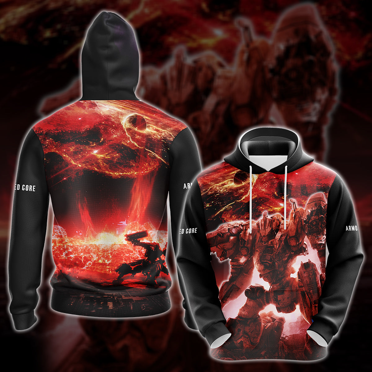 Armored Core Video Game All-Over T-shirt Hoodie Tank Top Hawaiian Shirt Beach Shorts Joggers