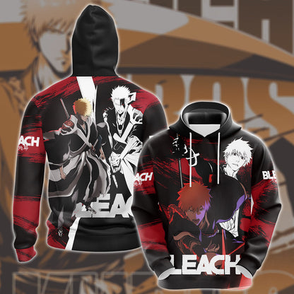 Bleach: Thousand-Year Blood War Manga Anime All Over Printed T-shirt Tank Top Zip Hoodie Pullover Hoodie Hawaiian Shirt Beach Shorts Joggers Hoodie