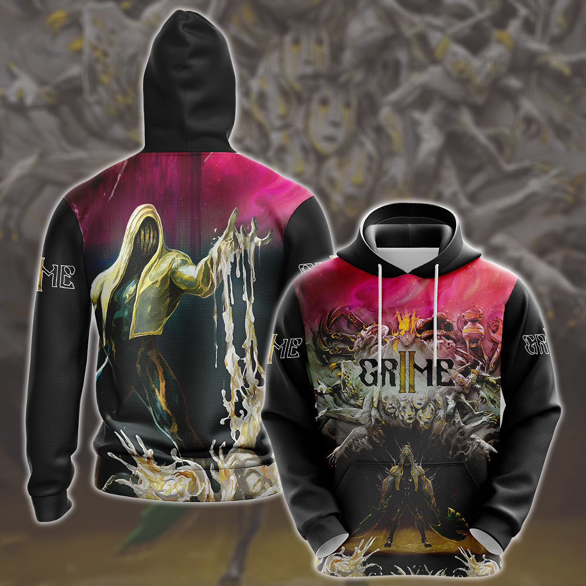 Grime II Video Game All Over Printed T-shirt Tank Top Zip Hoodie Pullover Hoodie Hawaiian Shirt Beach Shorts Joggers Hoodie