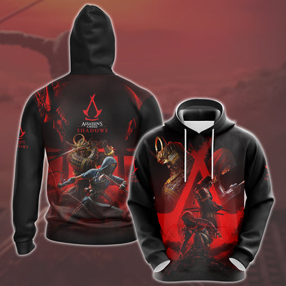 Assassin's Creed Shadows Video Game All Over Printed T-shirt Tank Top Zip Hoodie Pullover Hoodie Hawaiian Shirt Beach Shorts Joggers Hoodie S