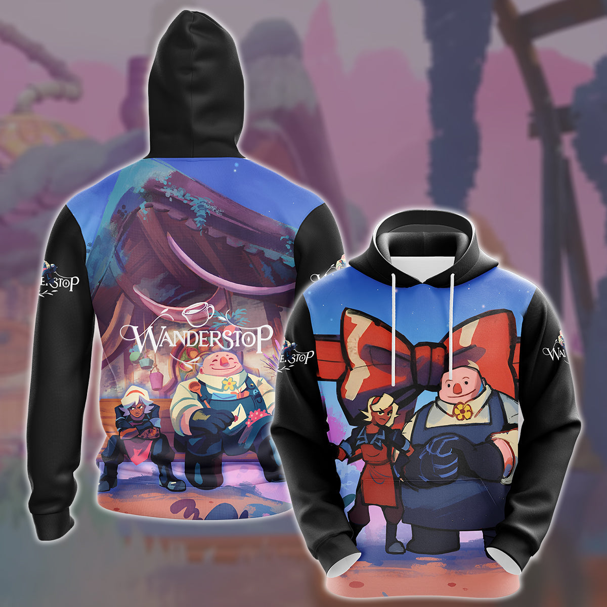 Wanderstop Video Game All Over Printed T-shirt Tank Top Zip Hoodie Pullover Hoodie Hawaiian Shirt Beach Shorts Joggers Hoodie S