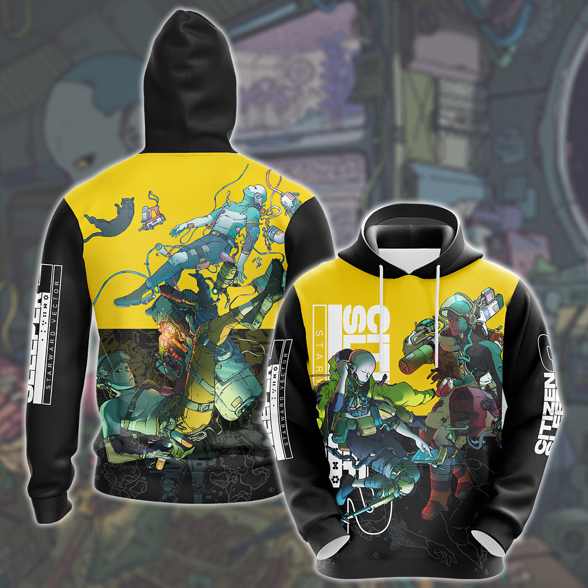 Citizen Sleeper 2: Starward Vector Video Game All Over Printed T-shirt Tank Top Zip Hoodie Pullover Hoodie Hawaiian Shirt Beach Shorts Joggers Hoodie S