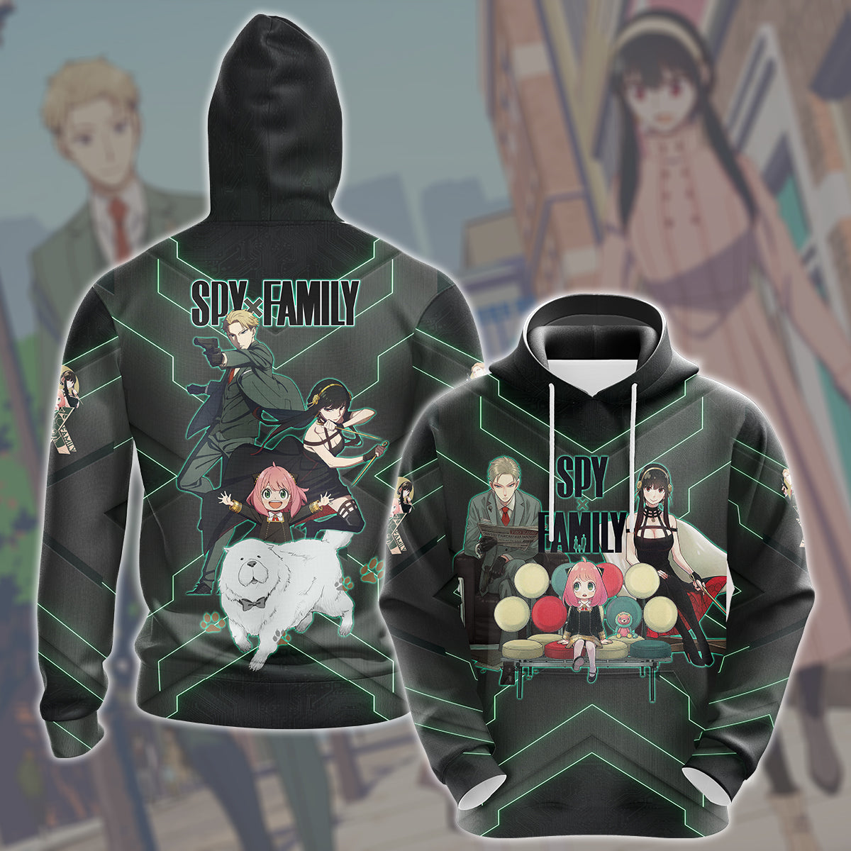 Spy x Family Anime Manga All Over Printed T-shirt Tank Top Zip Hoodie Pullover Hoodie Hawaiian Shirt Beach Shorts Joggers Hoodie