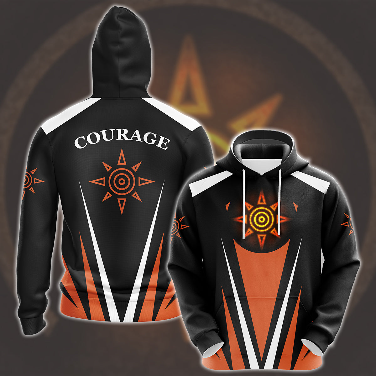 Digimon Crest Of Courage Video Game All Over Printed T-shirt Tank Top Zip Hoodie Pullover Hoodie Hawaiian Shirt Beach Shorts Joggers Hoodie S