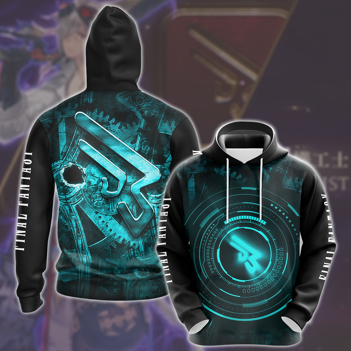 Final Fantasy Machinist Video Game All Over Printed T-shirt Tank Top Zip Hoodie Pullover Hoodie Hawaiian Shirt Beach Shorts Joggers Hoodie S