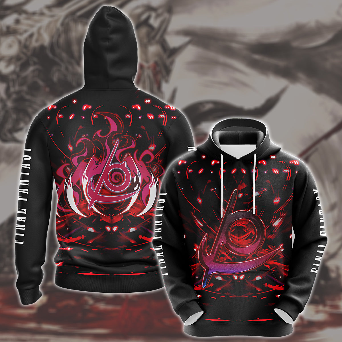 Final Fantasy Reaper Video Game All Over Printed T-shirt Tank Top Zip Hoodie Pullover Hoodie Hawaiian Shirt Beach Shorts Joggers Hoodie S